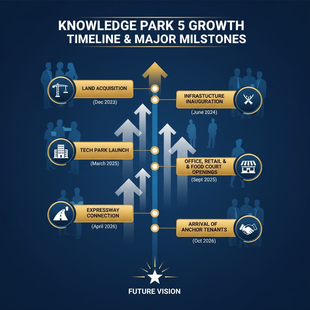Knowledge Park 5 Growth Timeline
