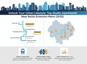 studio apartments near noida extension metro