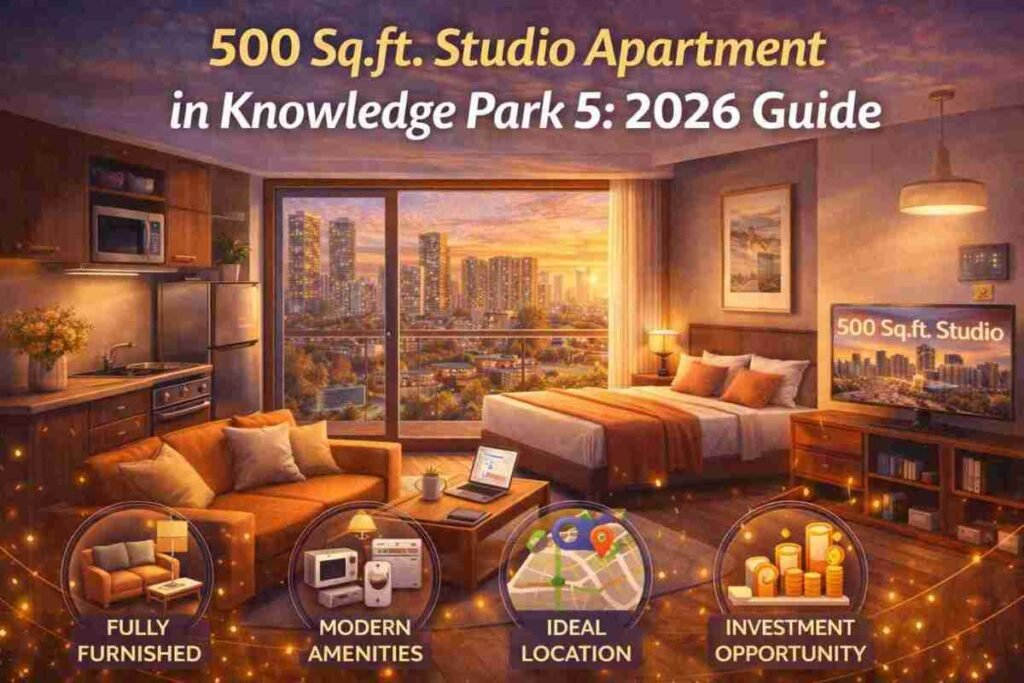 500 sq.ft. studio apartment for sale in Knowledge Park 5