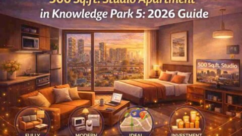500 sq.ft. studio apartment for sale in Knowledge Park 5