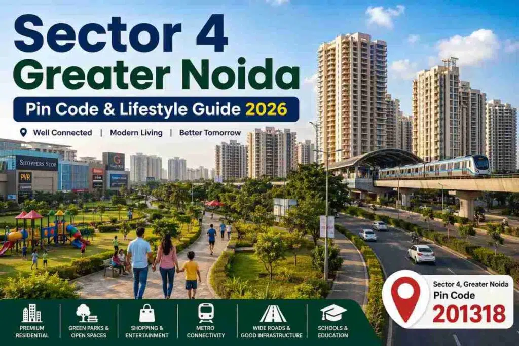 Sector 4 Greater Noida Pin Code & Lifestyle Guide (2026) 1 Sector 4 Greater Noida Pin Code