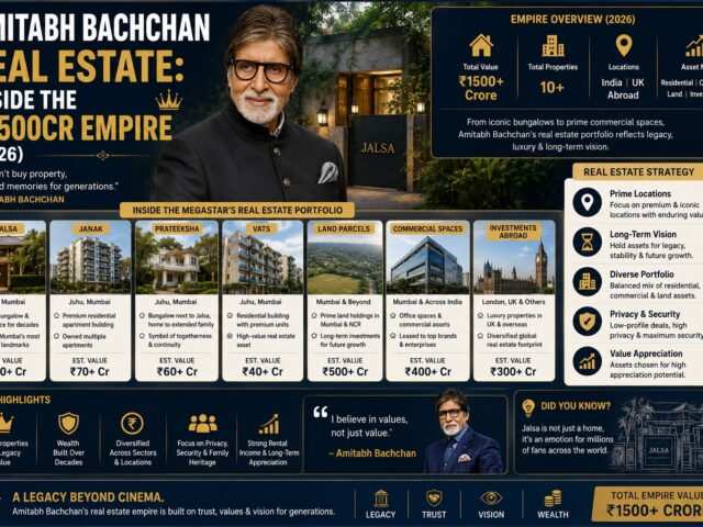 Amitabh Bachchan Real Estate: Inside the ₹1500Cr Empire (2026)