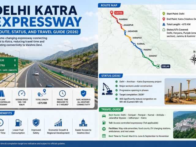 Delhi Katra Expressway: Route, Status, and Travel Guide (2026)