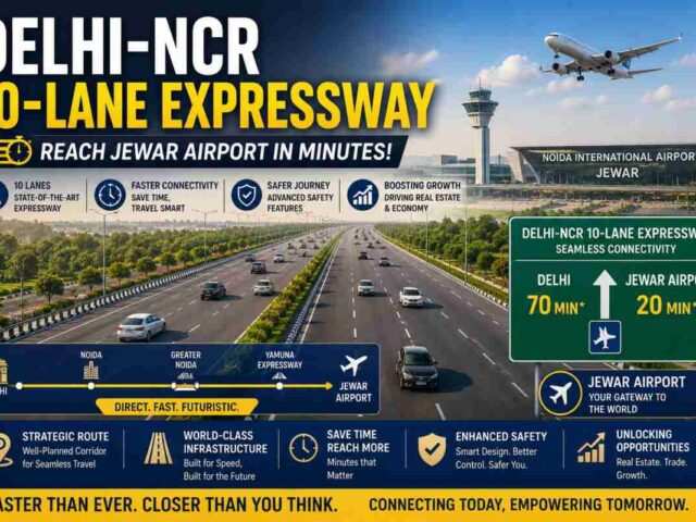 Delhi-NCR 10-Lane Expressway: Reach Jewar Airport in Minutes!