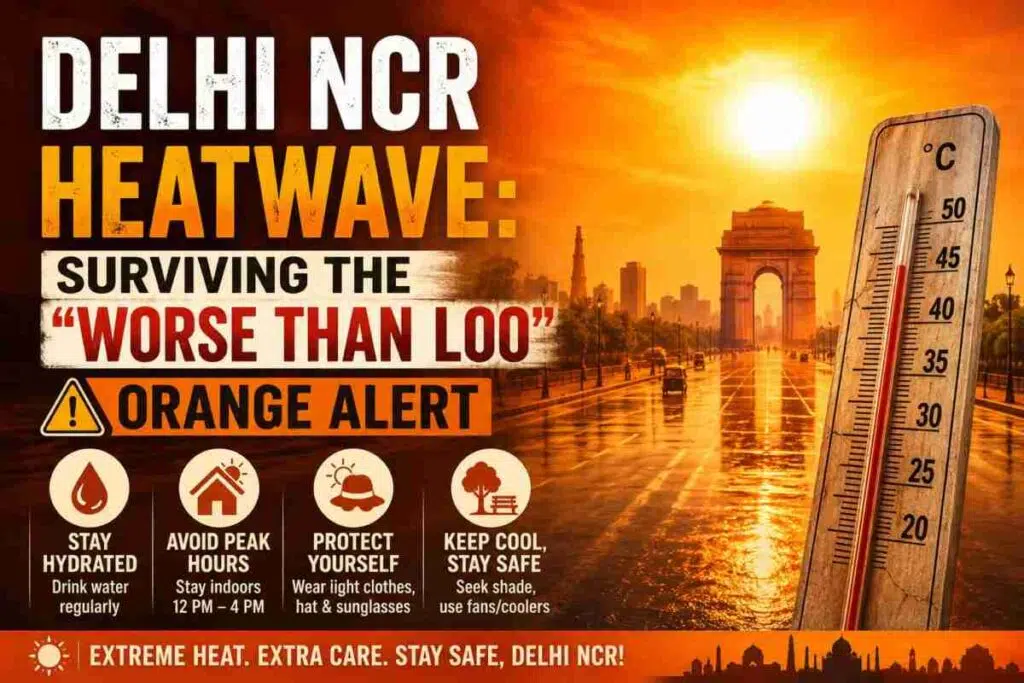 Delhi NCR Heatwave: Surviving the "Worse Than Loo" Orange Alert 1 Delhi NCR Heatwave