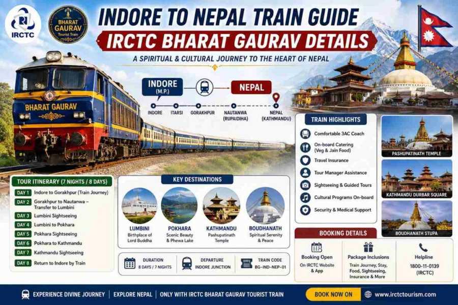 Indore to Nepal Train Guide