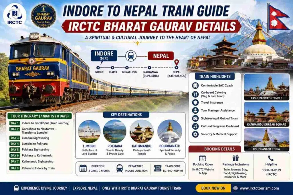 Indore to Nepal Train Guide: IRCTC Bharat Gaurav Details 1 Indore to Nepal Train Guide
