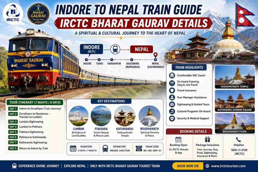 Indore to Nepal Train Guide: IRCTC Bharat Gaurav Details