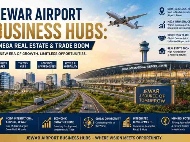 Jewar Airport Business Hubs: Mega Real Estate & Trade Boom