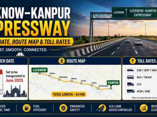 Lucknow-Kanpur Expressway: Launch Date, Route Map & Toll Rates