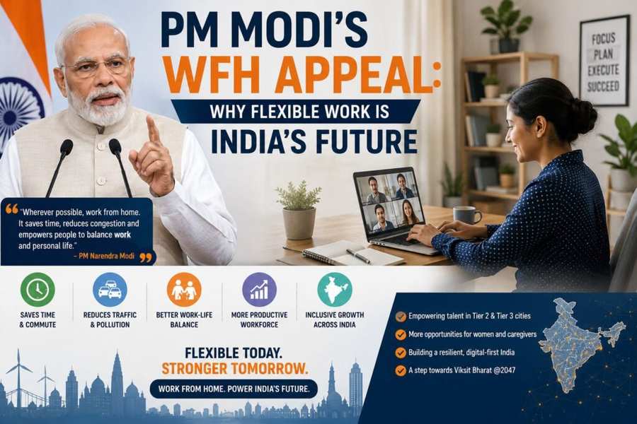PM Modi Work From Home Appeal