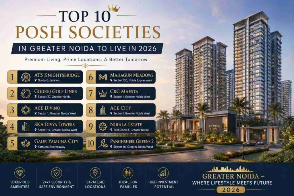 Top 10 Posh Societies in Greater Noida to Live in 2026 1 Top 10 Posh Societies in Greater Noida to Live in 2026
