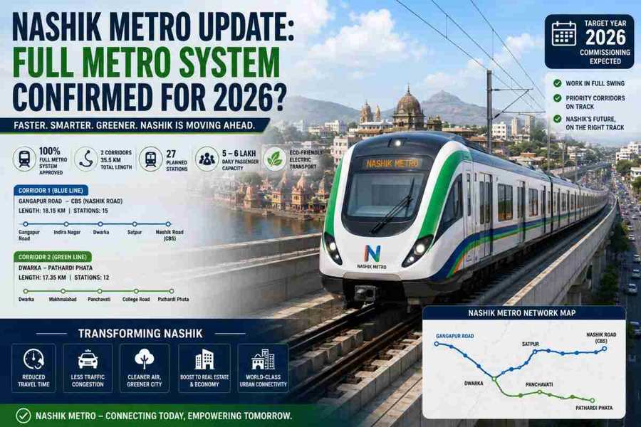 Nashik Metro Update: Full Metro System Confirmed for 2026?