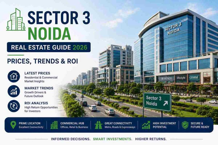 Sector 3 Noida Real Estate Guide 2026: Prices, Trends & ROI