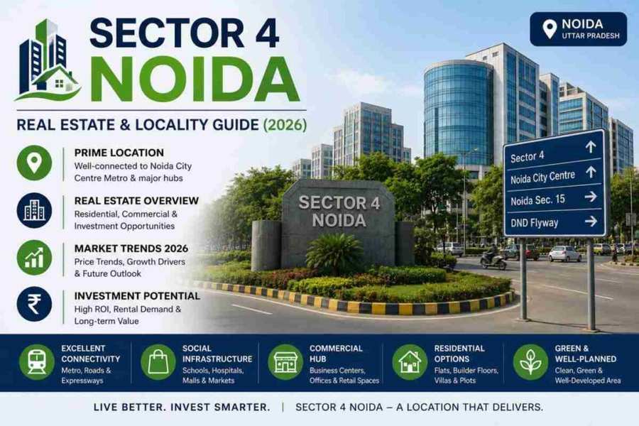 Sector 4 Noida Real Estate & Locality Guide (2026) 1 Sector 4 Noida