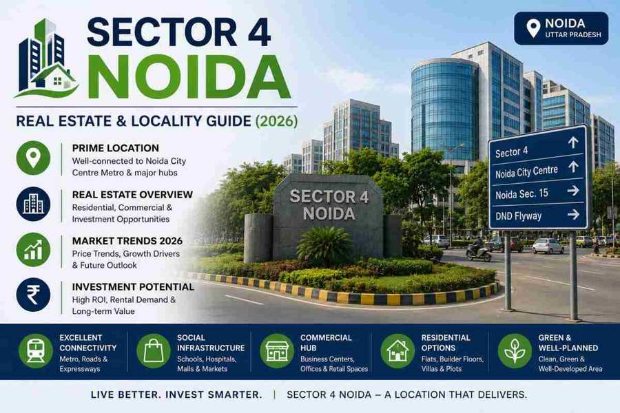 Sector 4 Noida Real Estate & Locality Guide (2026)