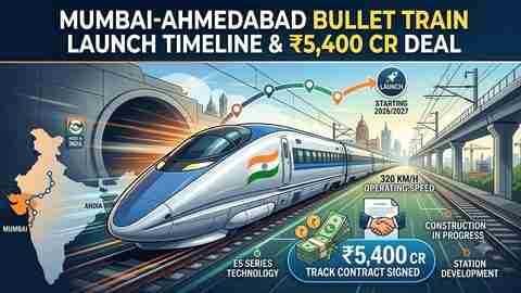 Mumbai Ahmedabad Bullet Train Launch Timeline