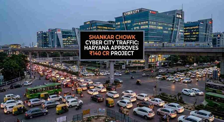 Shankar Chowk Cyber City Traffic Flyover Underpass